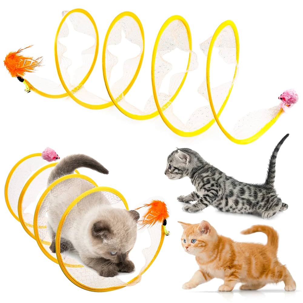 KIVRIMLI SPİRAL KEDİ OYUN TÜNELİ